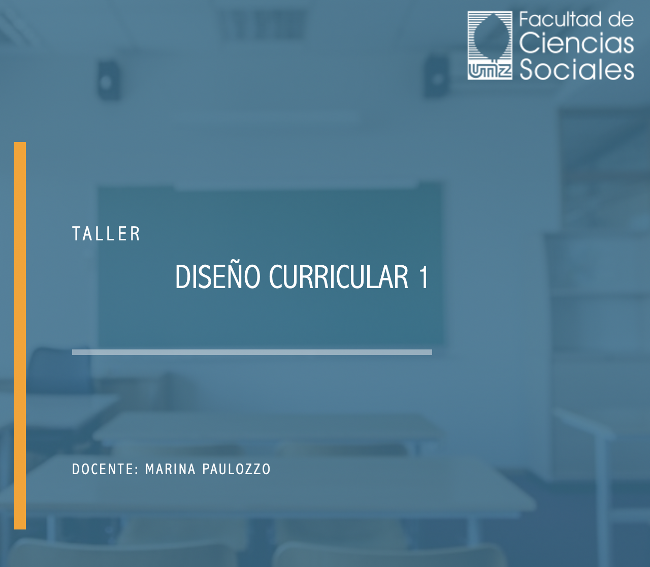 Taller de Diseño Curricular 1